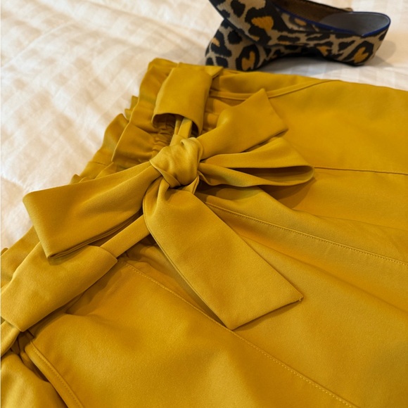 Mustard Yellow Women's Tie-Waist Pants - Picture 2 of 4